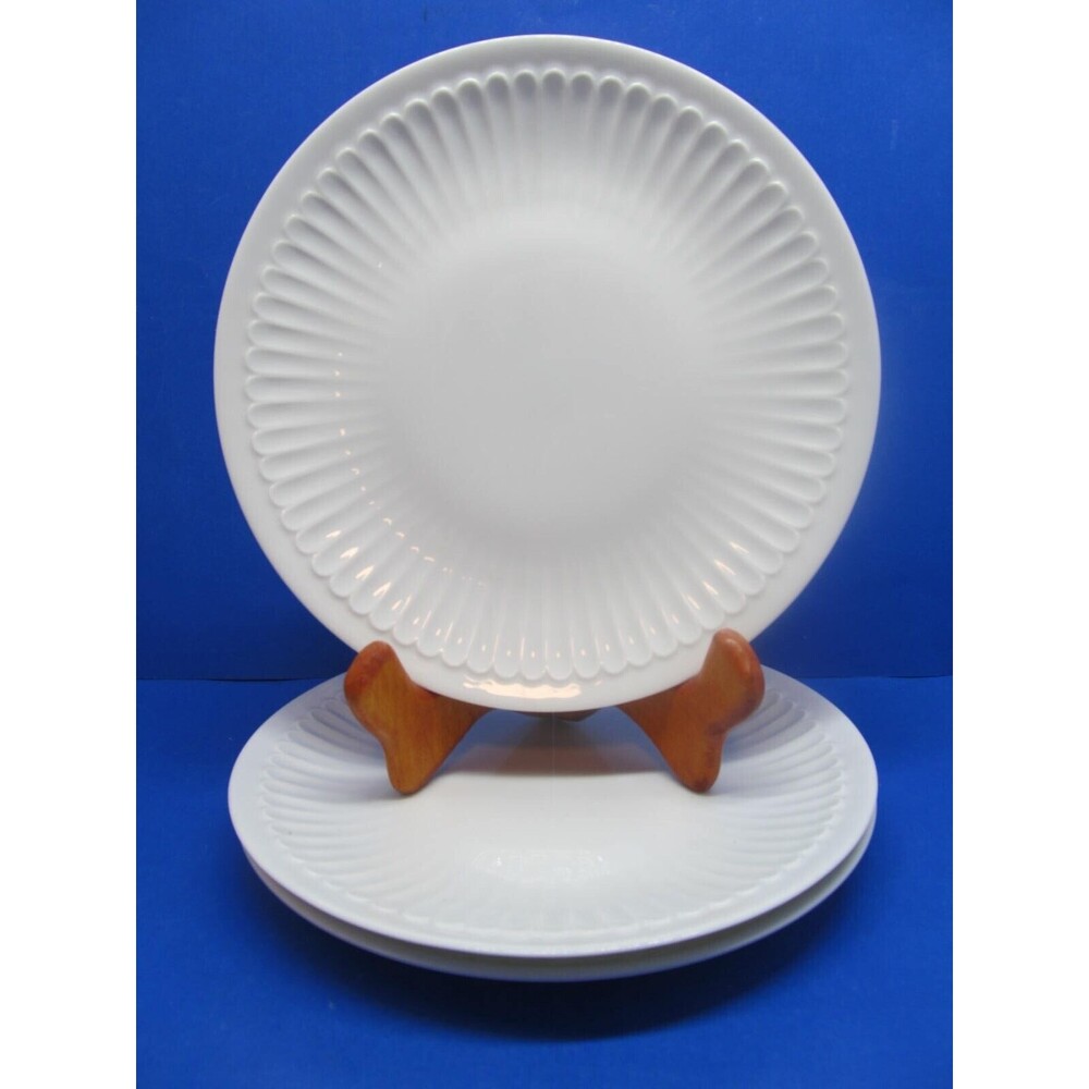 Chamart Limoges France 7" Dessert Plates Sunflower Embossed bundle of 3